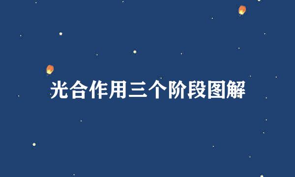 光合作用三个阶段图解