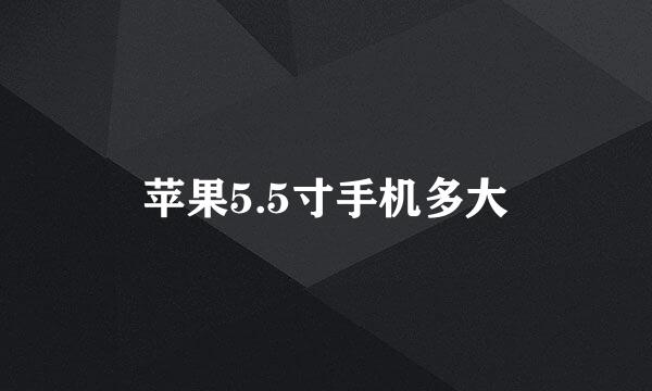 苹果5.5寸手机多大