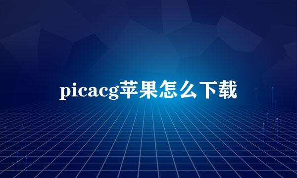 picacg苹果怎么下载