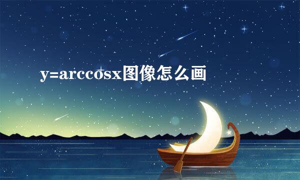 y=arccosx图像怎么画