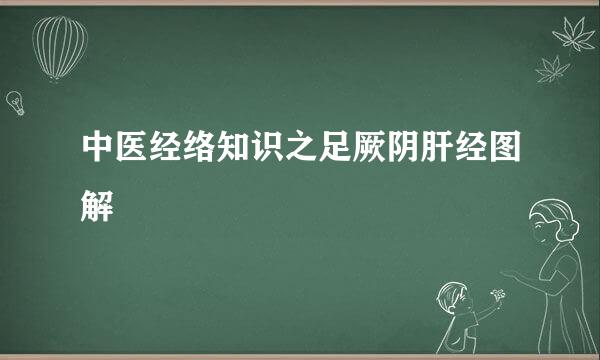 中医经络知识之足厥阴肝经图解