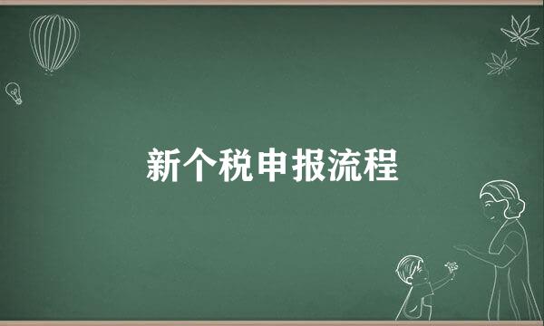 新个税申报流程