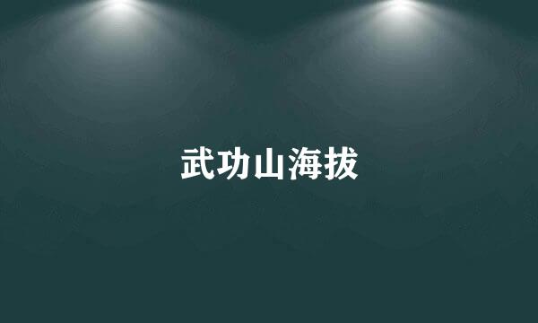 武功山海拔