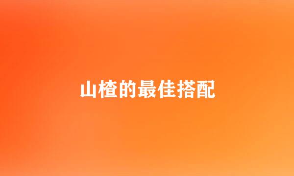 山楂的最佳搭配