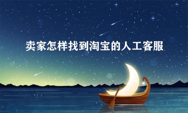卖家怎样找到淘宝的人工客服