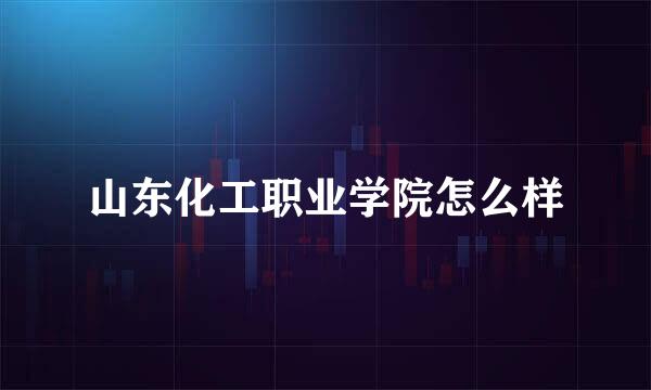 山东化工职业学院怎么样