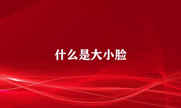 什么是大小脸