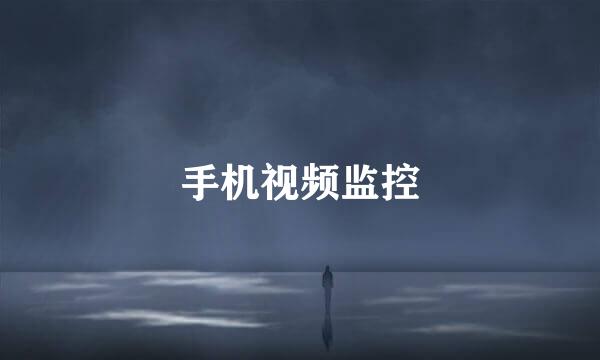 手机视频监控
