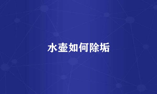水壶如何除垢