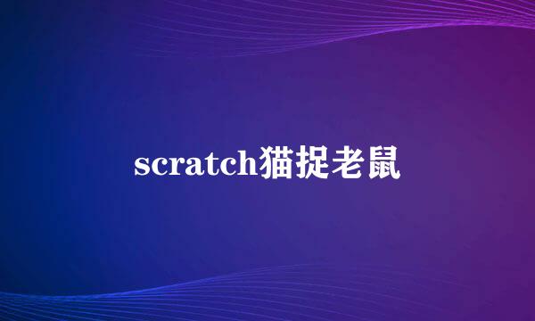 scratch猫捉老鼠