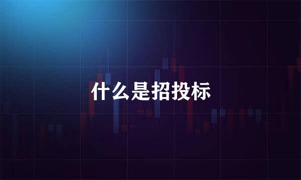 什么是招投标