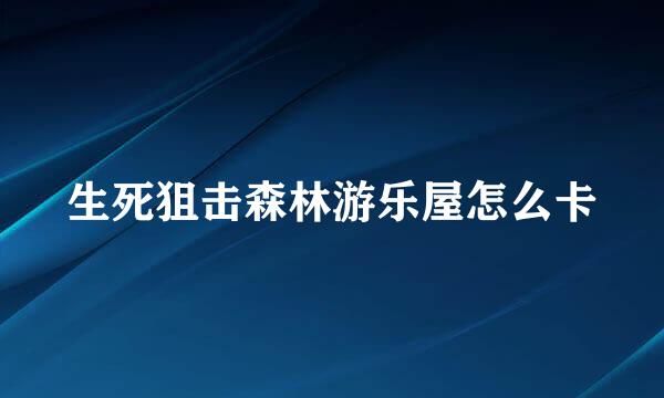 生死狙击森林游乐屋怎么卡