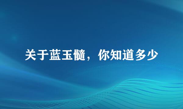 关于蓝玉髓，你知道多少