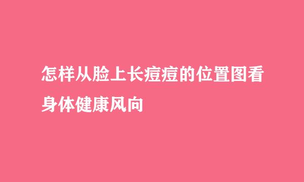 怎样从脸上长痘痘的位置图看身体健康风向