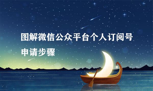 图解微信公众平台个人订阅号申请步骤