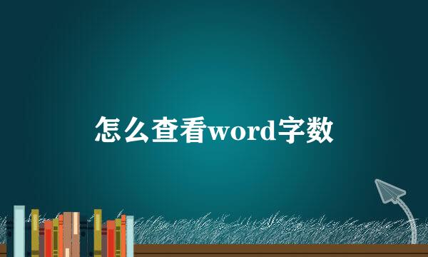 怎么查看word字数