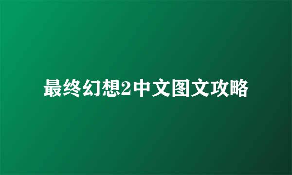最终幻想2中文图文攻略