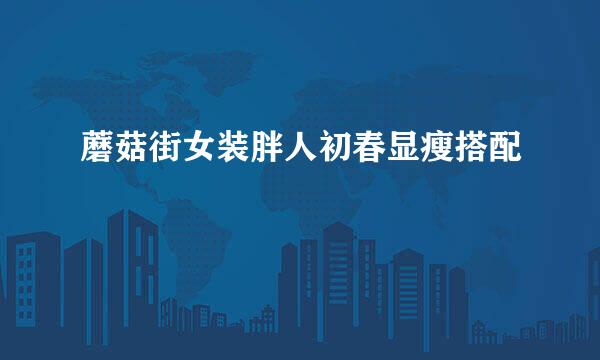 蘑菇街女装胖人初春显瘦搭配