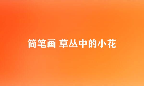 简笔画 草丛中的小花