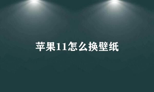 苹果11怎么换壁纸