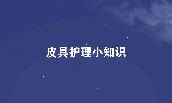 皮具护理小知识