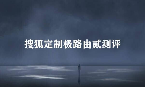 搜狐定制极路由贰测评