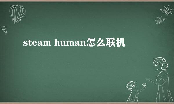 steam human怎么联机
