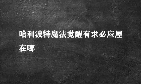 哈利波特魔法觉醒有求必应屋在哪