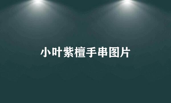 小叶紫檀手串图片