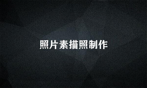 照片素描照制作