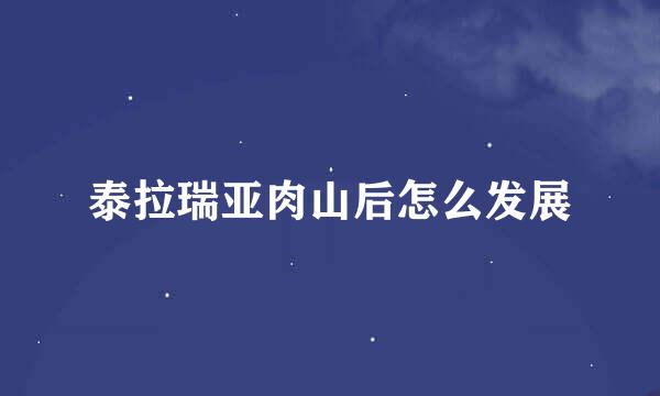 泰拉瑞亚肉山后怎么发展