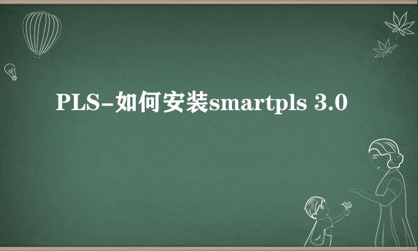 PLS-如何安装smartpls 3.0