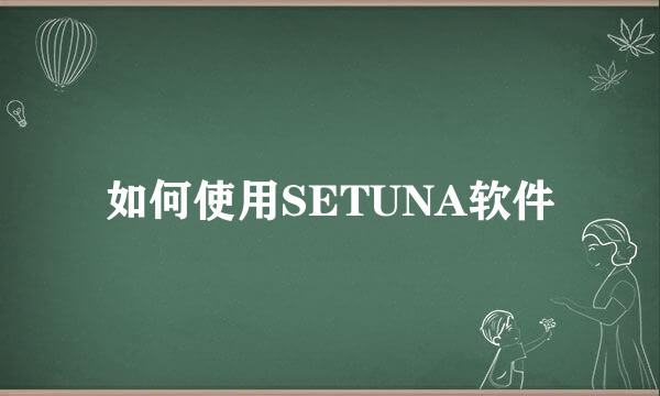 如何使用SETUNA软件