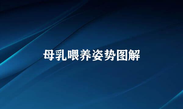 母乳喂养姿势图解