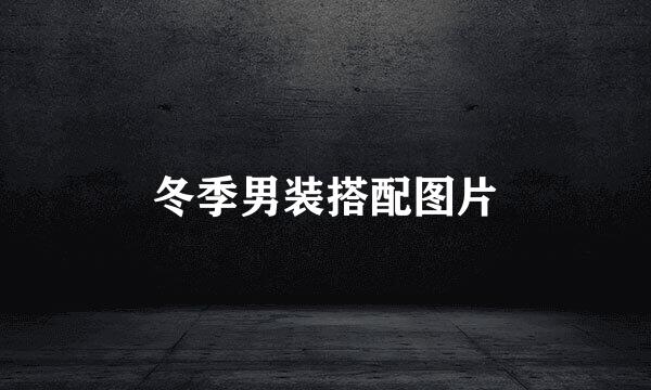 冬季男装搭配图片