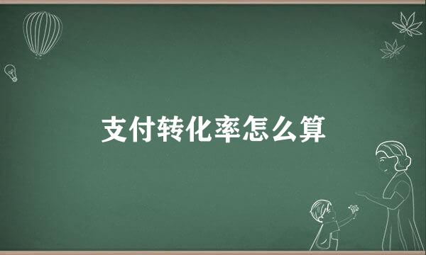 支付转化率怎么算