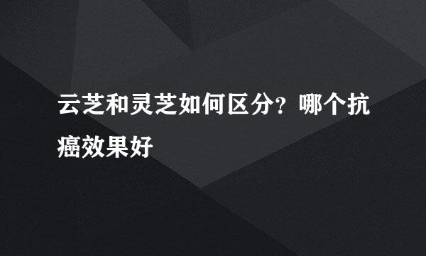 云芝和灵芝如何区分？哪个抗癌效果好