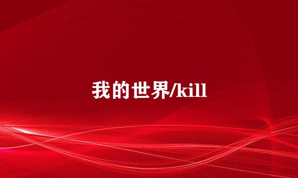 我的世界/kill