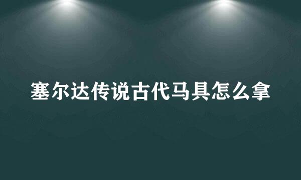 塞尔达传说古代马具怎么拿