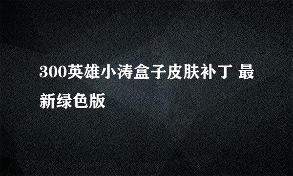300英雄小涛盒子皮肤补丁 最新绿色版