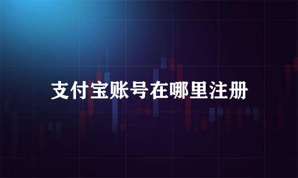 支付宝账号在哪里注册