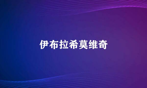 伊布拉希莫维奇