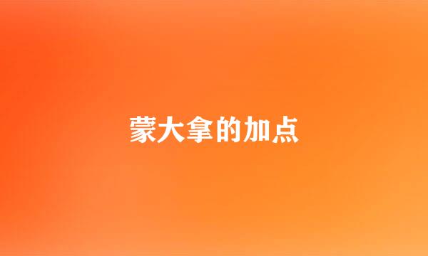 蒙大拿的加点