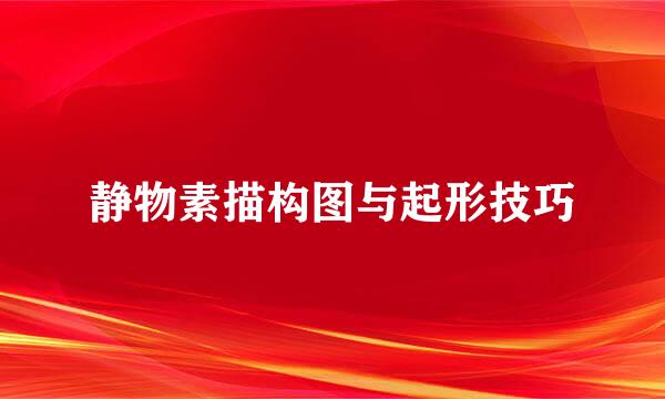 静物素描构图与起形技巧