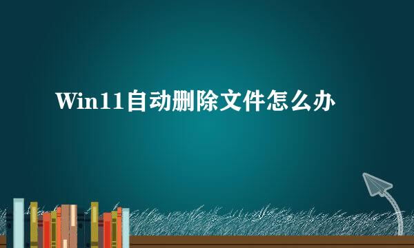 Win11自动删除文件怎么办
