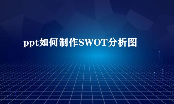 ppt如何制作SWOT分析图
