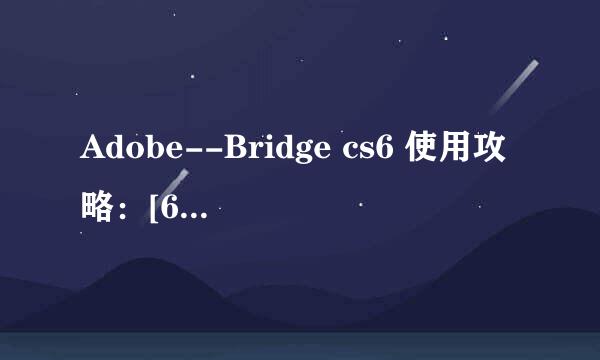 Adobe--Bridge cs6 使用攻略：[6]其他应用