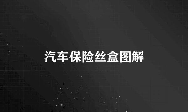 汽车保险丝盒图解