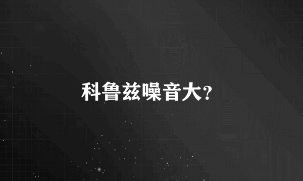 科鲁兹噪音大？