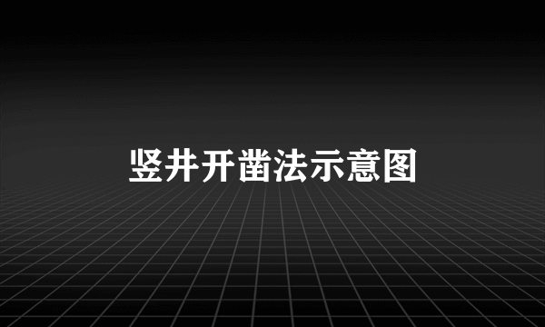 竖井开凿法示意图